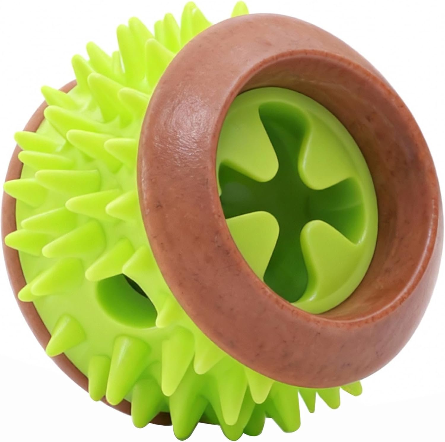 Green Treat Dispensing Puzzle Ball for Small Dogs