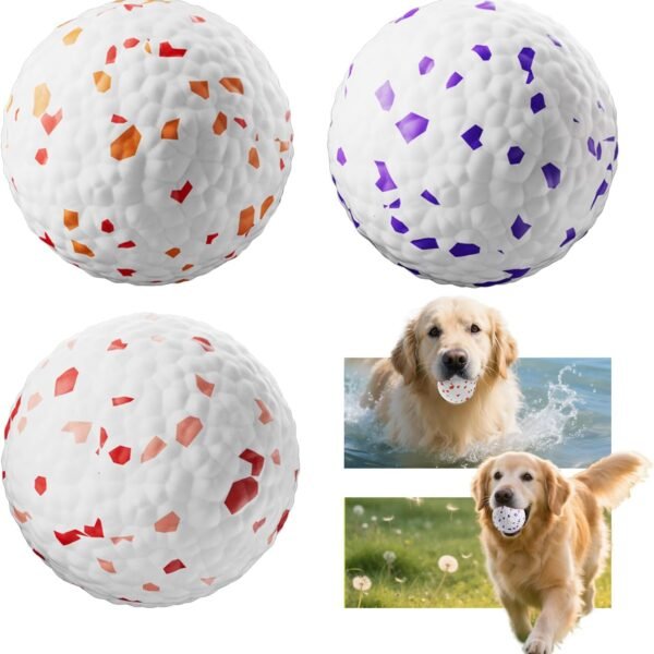 Durable Interactive Fetch Ball (Tennis Ball Alternative, 3-Pack)