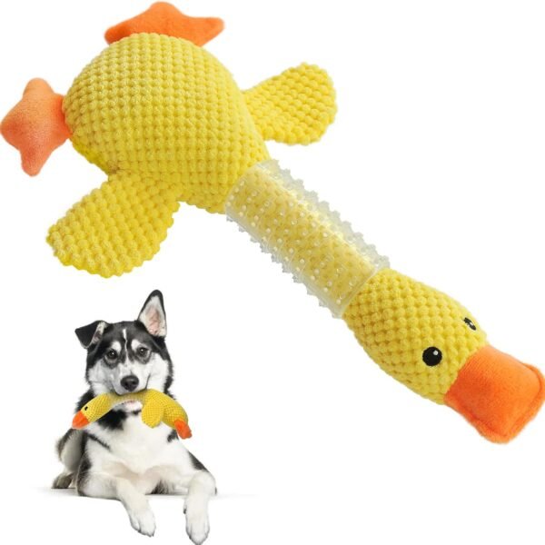 Rubber-Neck Plush Duck Toy for Large Breeds