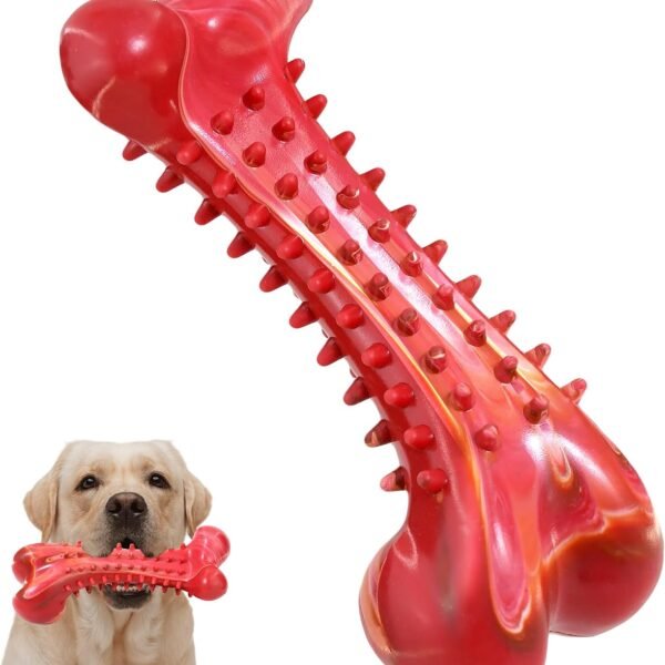 Beef-Flavoured Rubber Chew Bone for All Sizes