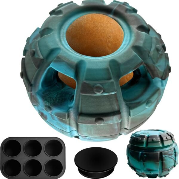 Freezable Treat-Fillable Puzzle Chew Ball (Stress Relief)