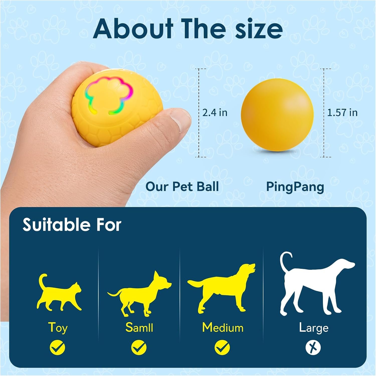 Motion-Activated Automatic Rolling Interactive Ball - Image 2