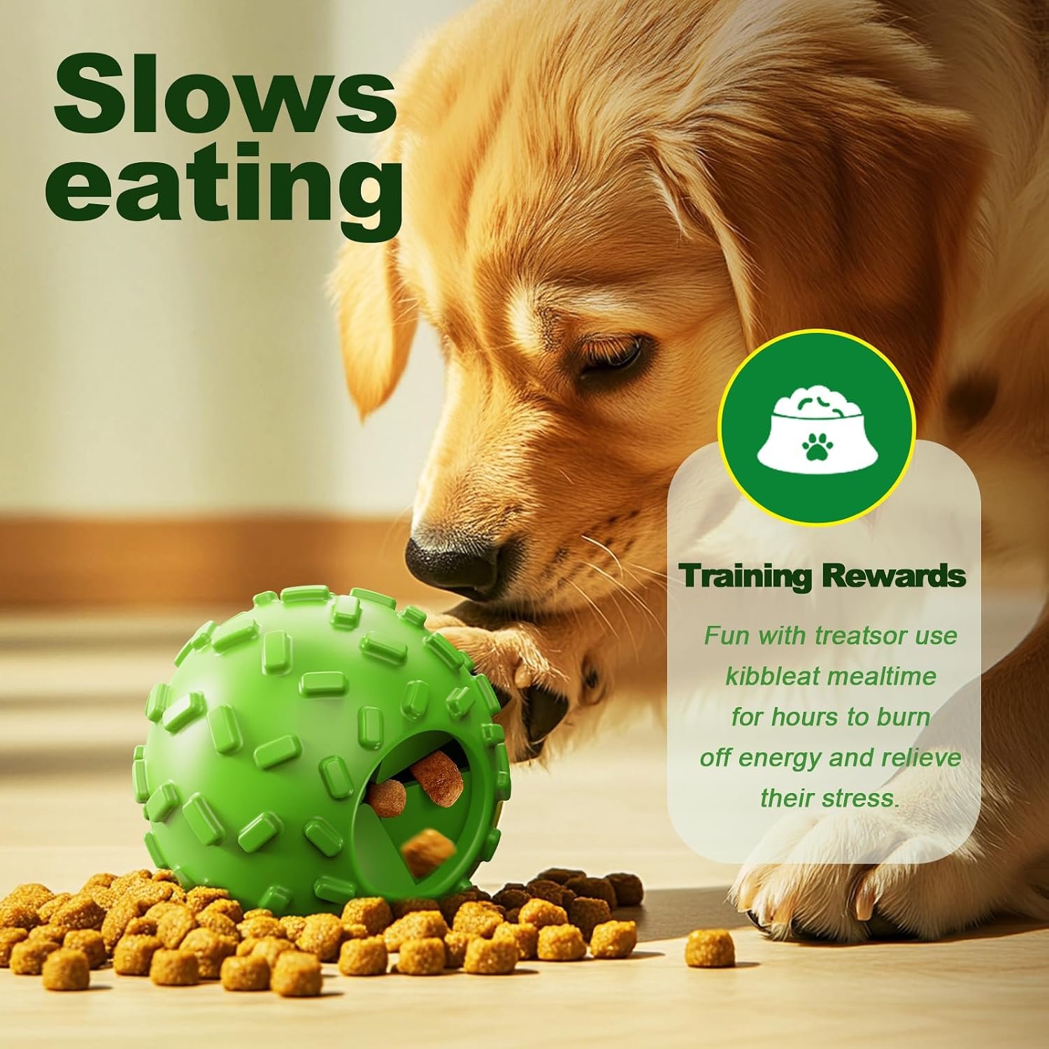 Natural Rubber Cognitive Dog Puzzle Toy, 2-Pack