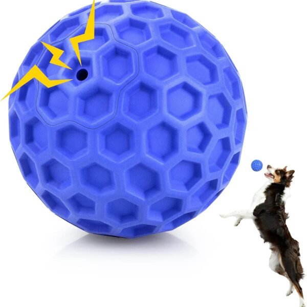 Ultra-Durable Squeaky Ball for Large Dogs (Dental/Stress Relief)