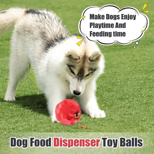 Rubber Treat Dispensing Dog Toys for Large Breeds