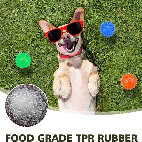 Spiky Floating Squeaky Massage Ball for Puppies